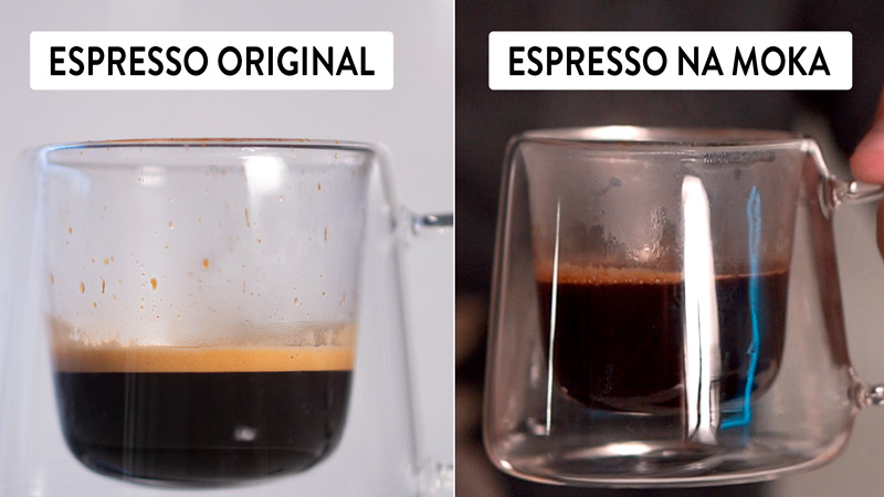 Diferenças da crema do café espresso