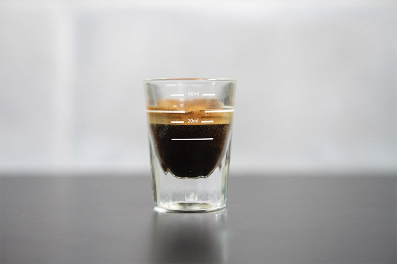 Dose de café espresso de 20ml