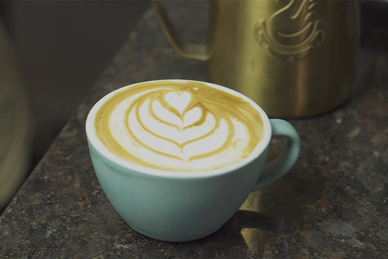 Resultado da extração de cappuccino com leite diluído em água