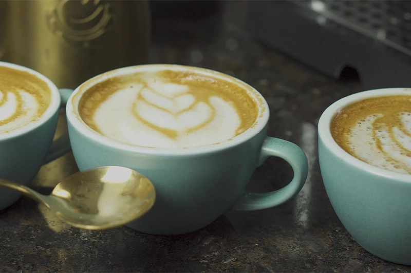 Resultados das extrações de cappuccino com leite diluído em água