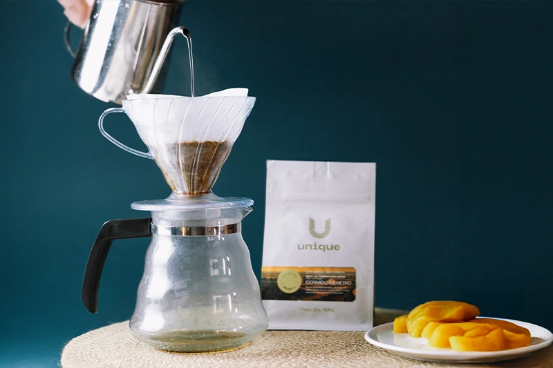 Servindo café especial